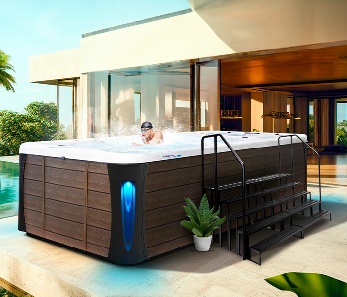 Calspas hot tub being used in a family setting - Jackson